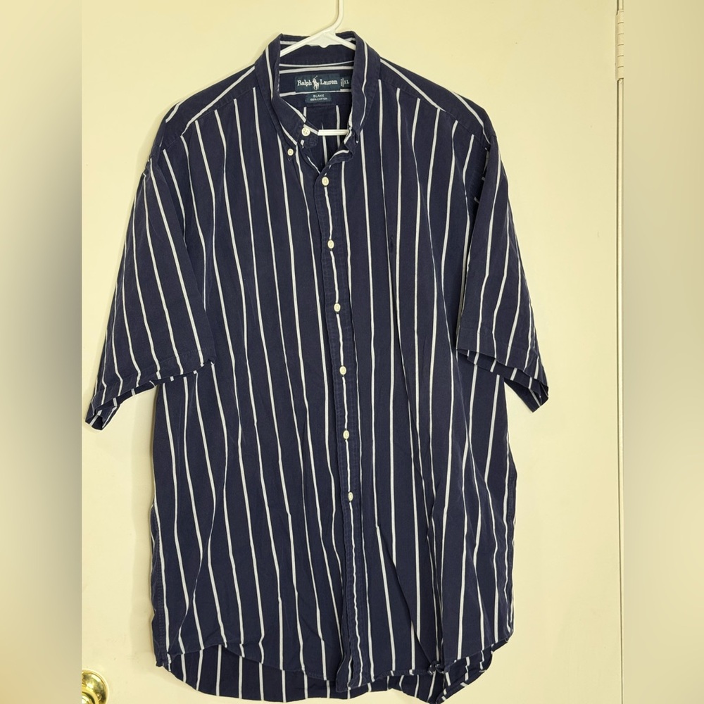 Polo Ralph Lauren Dark Blue Striped Shirt